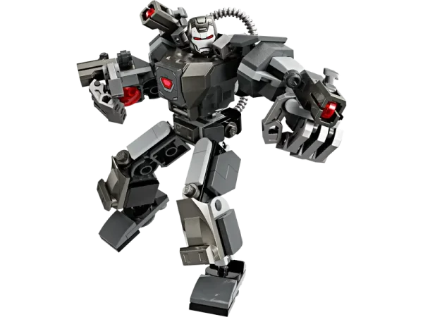 LEGO Marvel War Machine Mech Armor standing in power pose