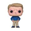 The Funko Pop!: Marvel Deadpool & Wolverine – Wade Wilson (Assistant to the Assistant Regional Manager) [Exclusive] vinyl figure features Wade with blond hair, light skin, blue shirt, khaki pants, and blue shoes, standing confidently with hands on hips.
